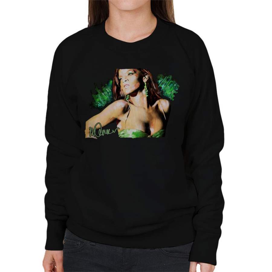 Sidney Maurer Original Portrait Of Rihanna Earrings Women’s Sweatshirt