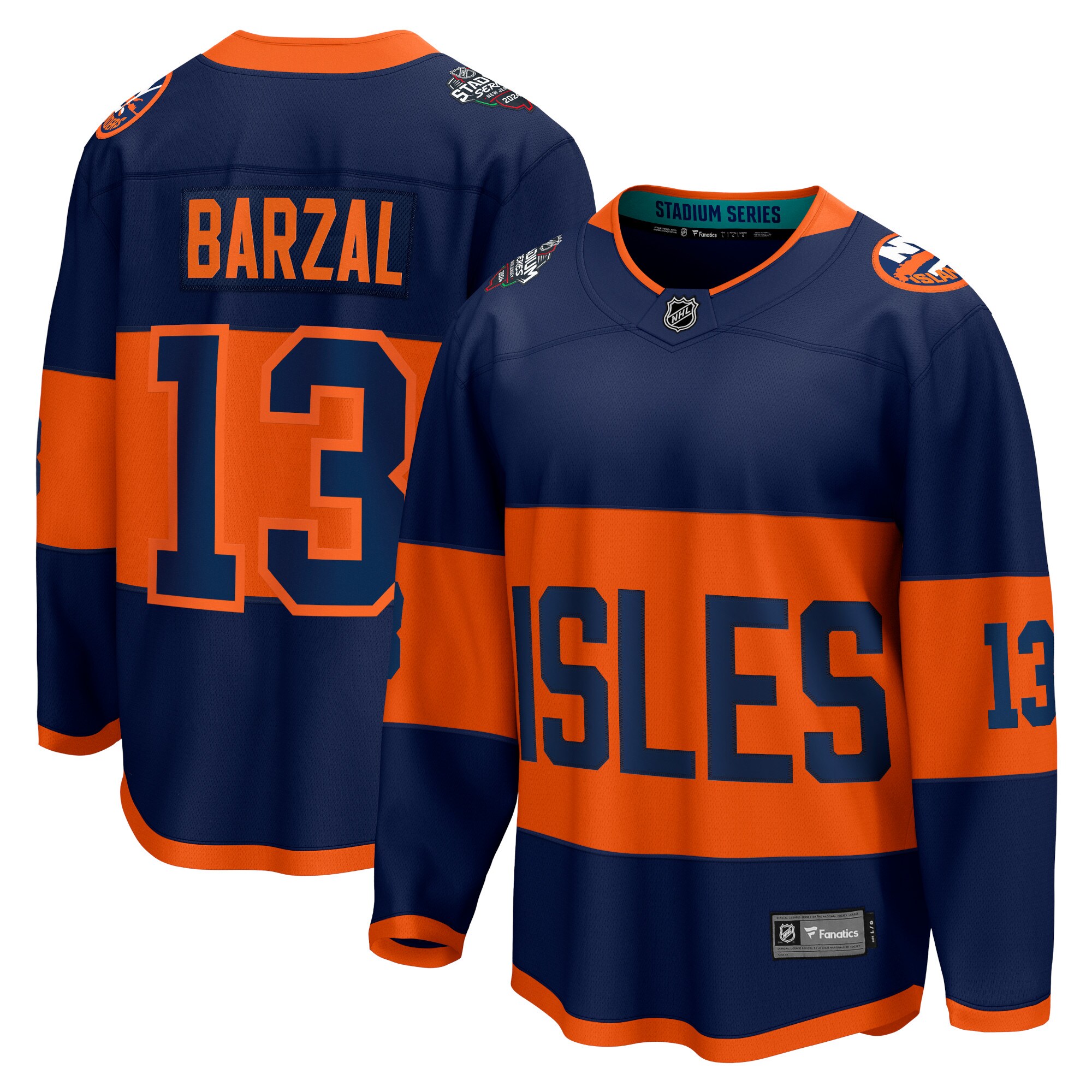 Mathew Barzal New York Islanders Branded 2024 NHL Stadium Series Breakaway Player Jersey  Navy