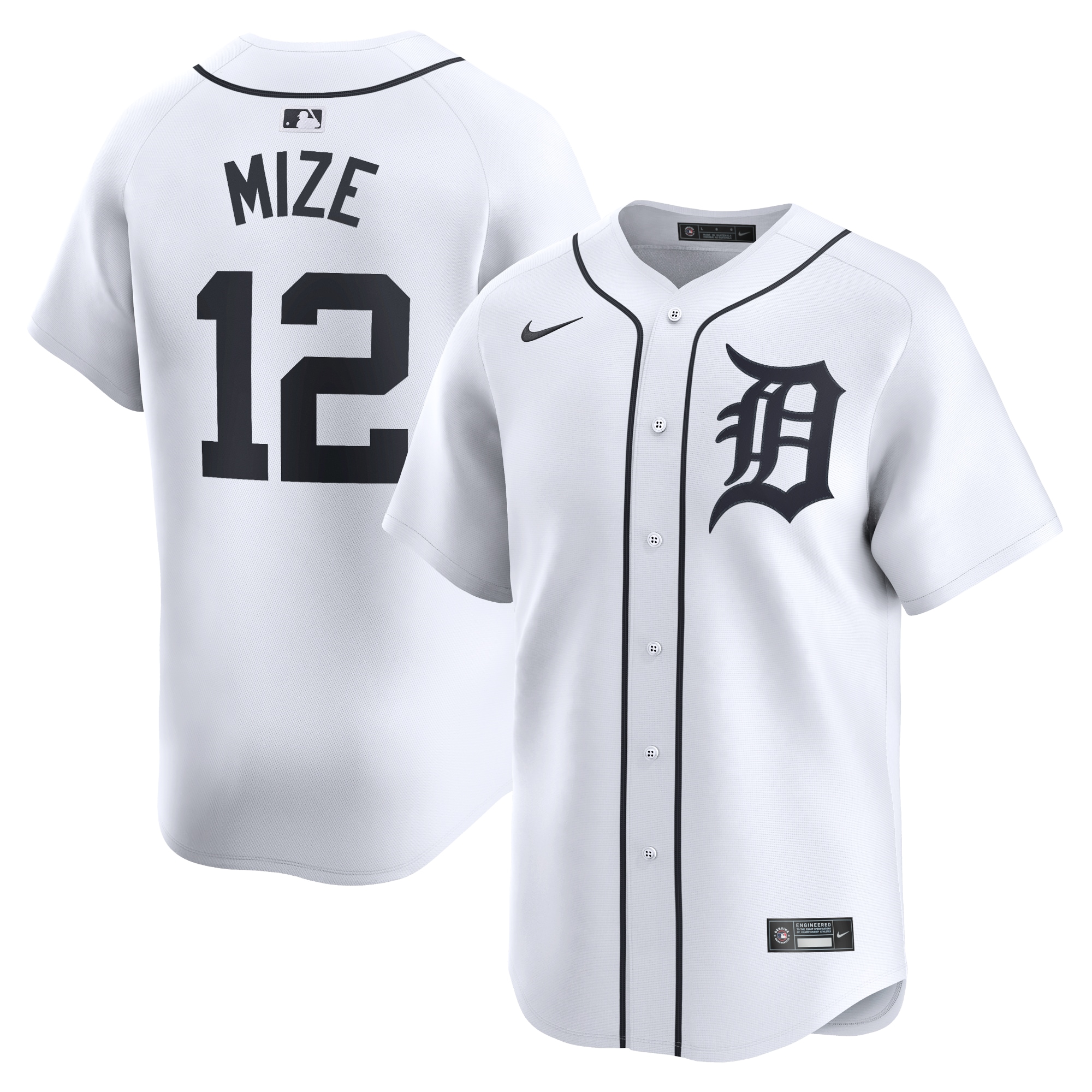 Casey Mize Detroit Tigers Home Limited Player Jersey – White