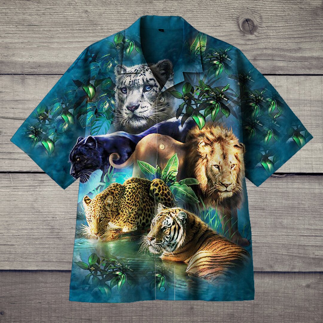 Feline King Of Beasts Hawaii Shirt Unisex Adult Ha64493