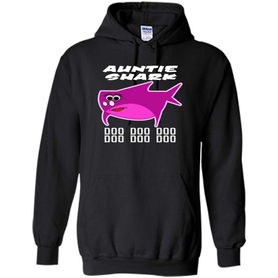 Auntie Shark Doo Doo Doo – Gildan Heavy Blend Hoodie