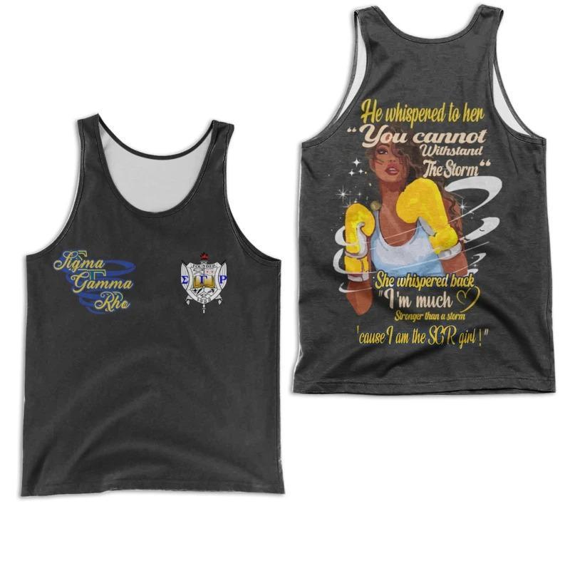 Wonderprint Tank Top I Am Sigma Gamma Rho Girl Racerback Tank