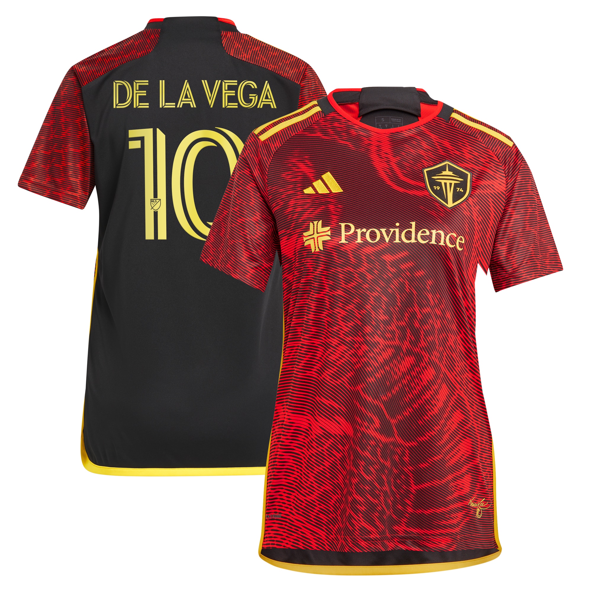 Pedro de la Vega Seattle Sounders FC Women's 2024 The Bruce Lee Kit Replica Player Jersey  Red