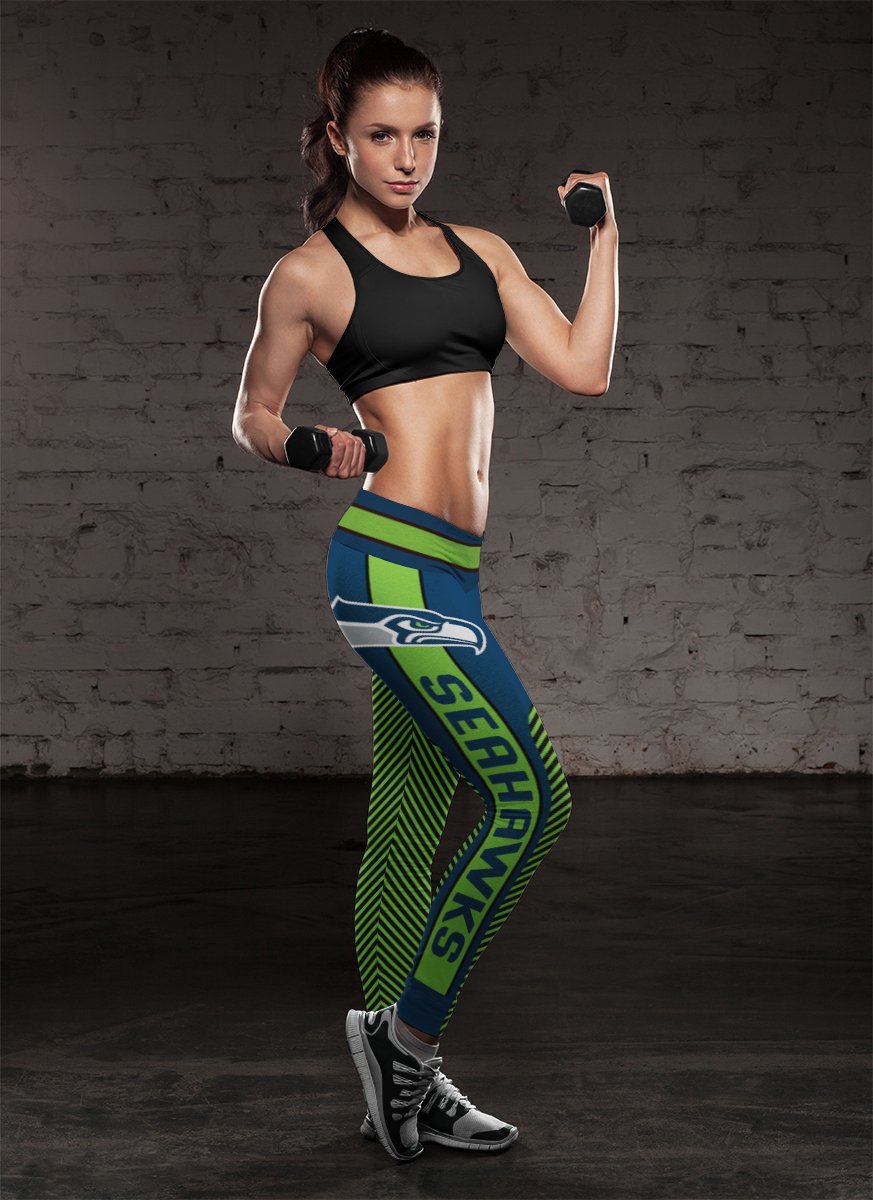 Colorful Gorgeous Fitting Fabulous Seattle Seahawks Leggings