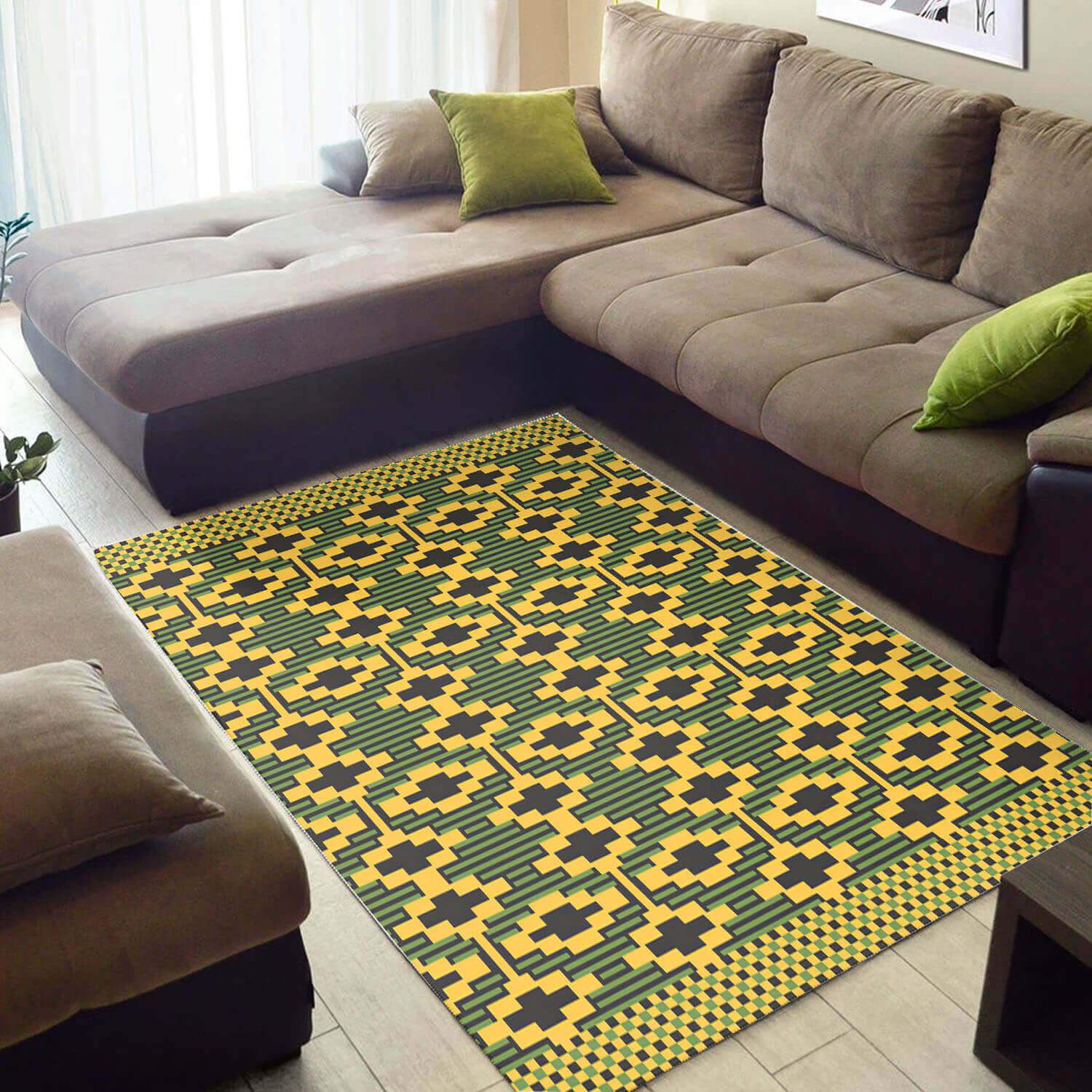 Trendy African Style Rugs Holiday African American Seamless Pattern African Themed Rugs African Inspired Living Room BPS3470