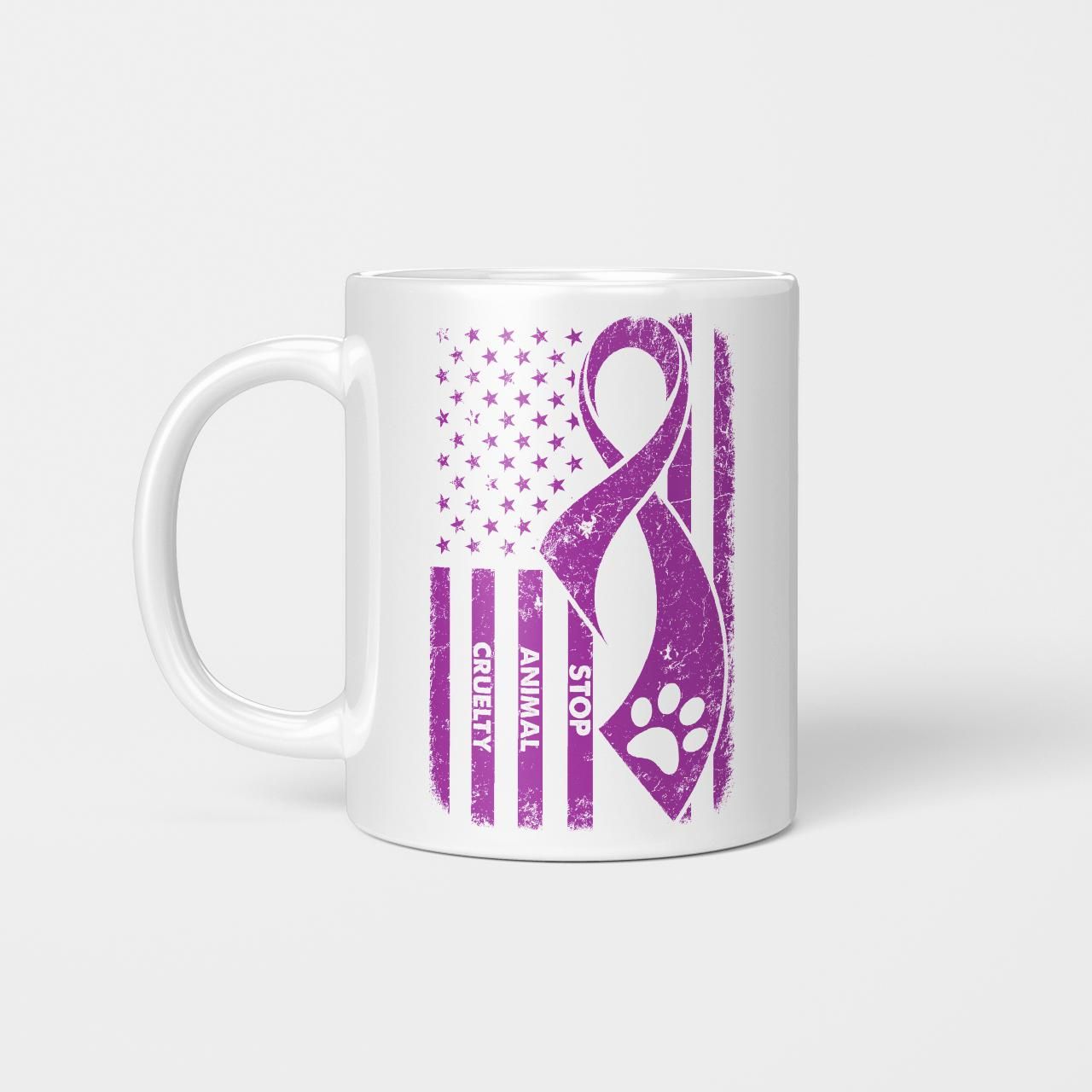 Animal Cruelty Awareness Stop Anical Cruelty Beverage Mug