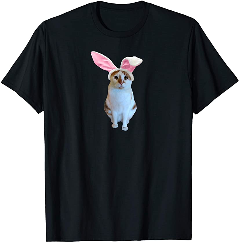 Easter Bunny Cat Funny T-Shirt