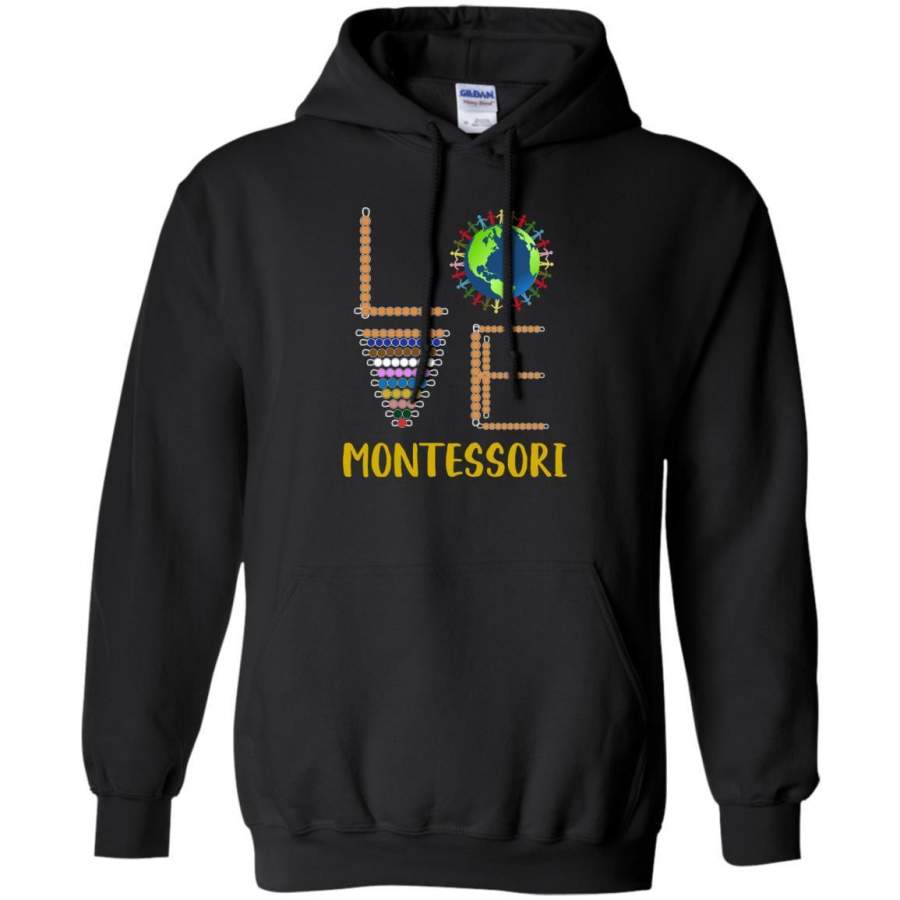 AGR Love Montessori Teacher Gildan Hoodie