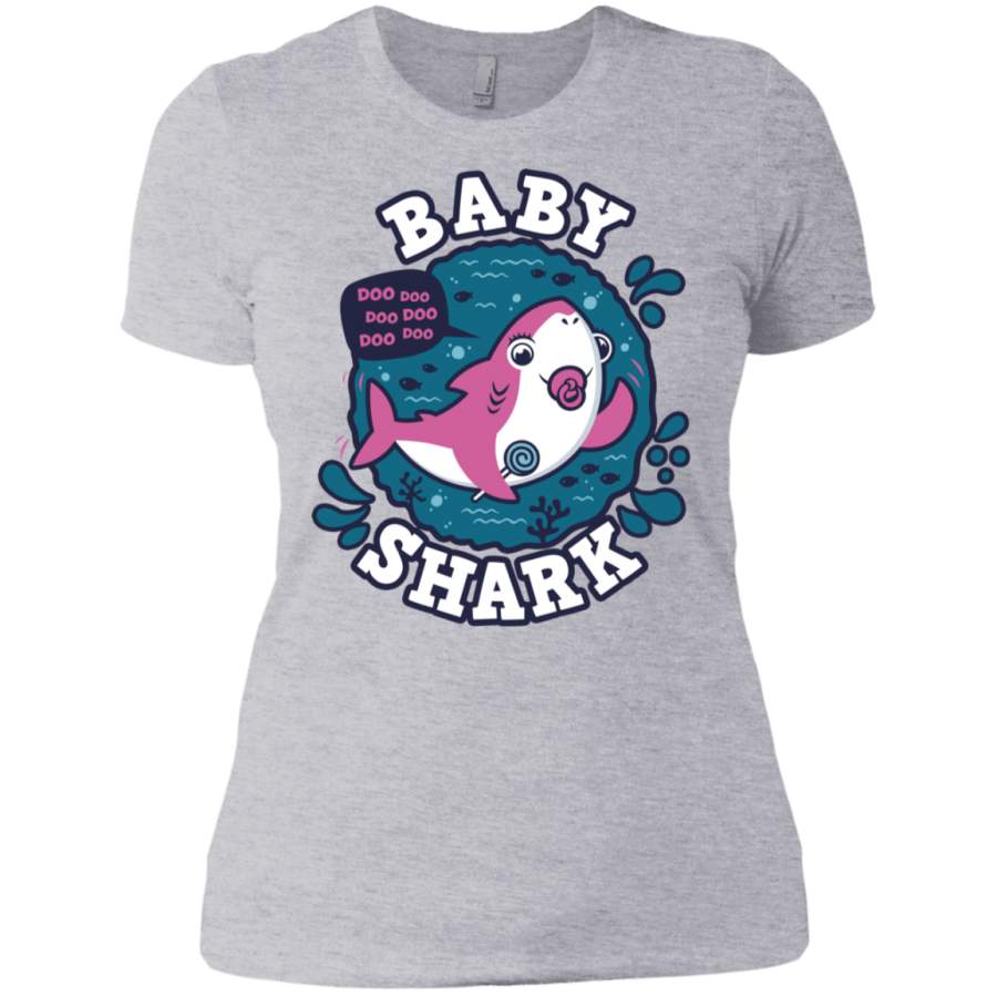 Shark Family trazo – Baby Girl chupete Women’s Premium T-Shirt