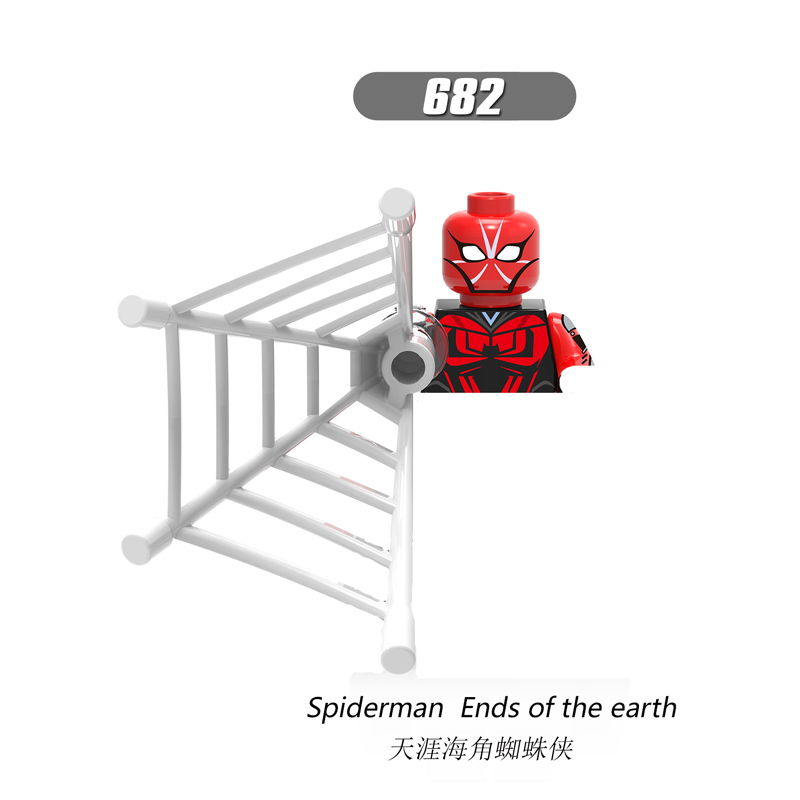 X0168 Building Blocks Spider-Man Homecoming Season Iron Man Vulture Robber Assembled Mini Figure Block Children Puzzle Toy alx