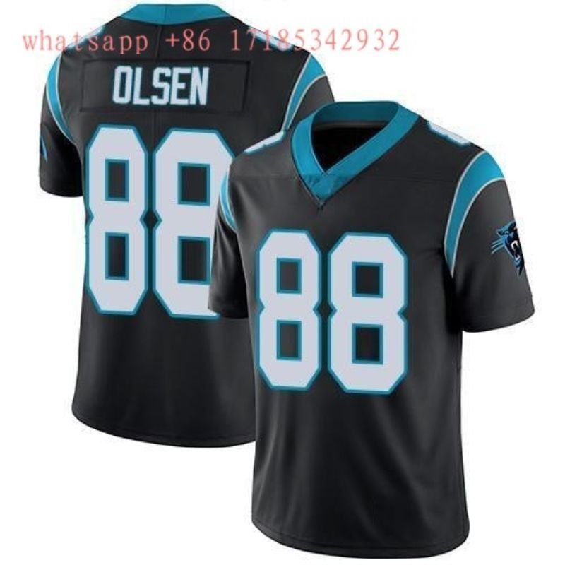 Carolina Panthers Greg Olsen #88 NFL 2020 Black Jersey Jersey