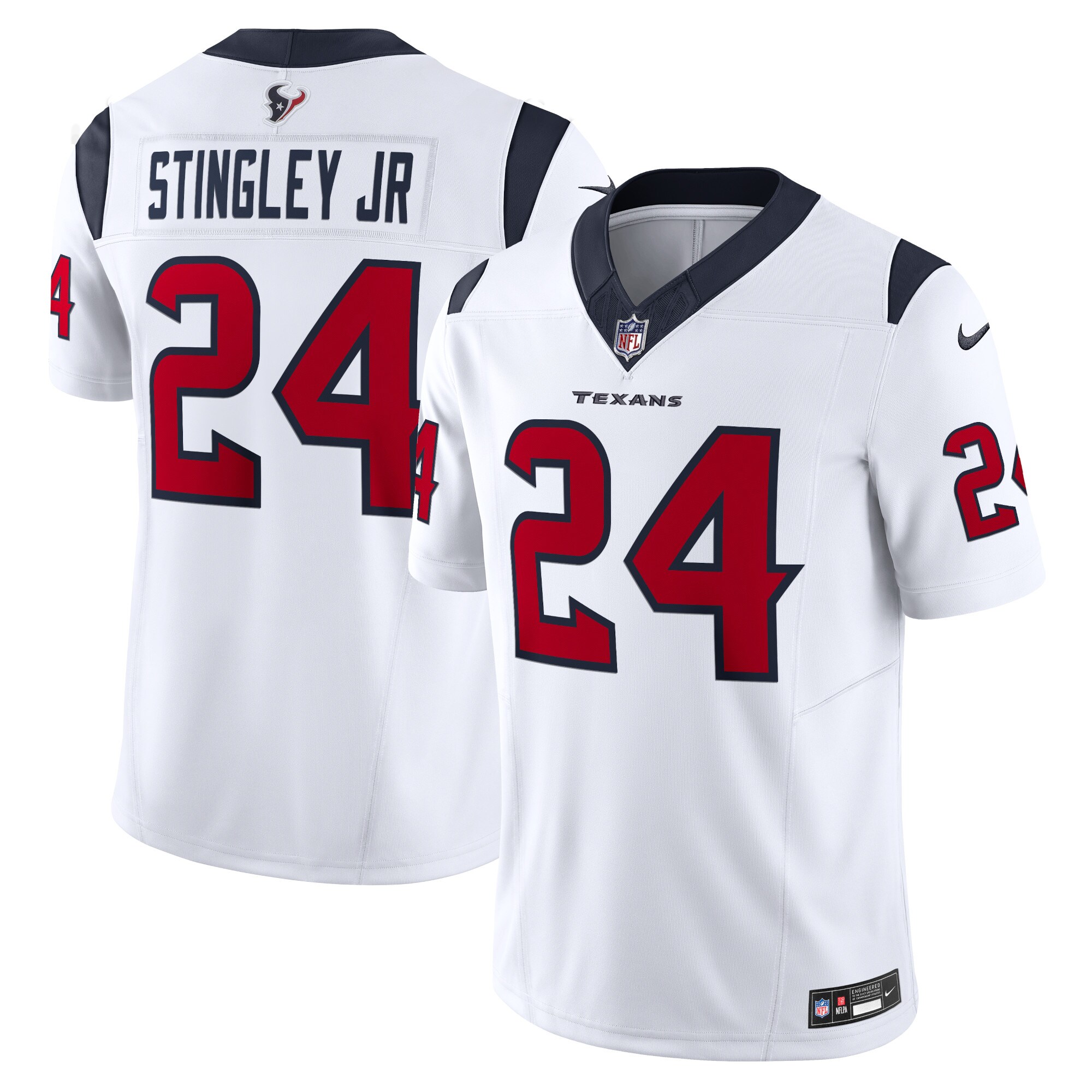 Men’s Houston Texans Derek Stingley Jr. White Vapor F.U.S.E. Limited Jersey