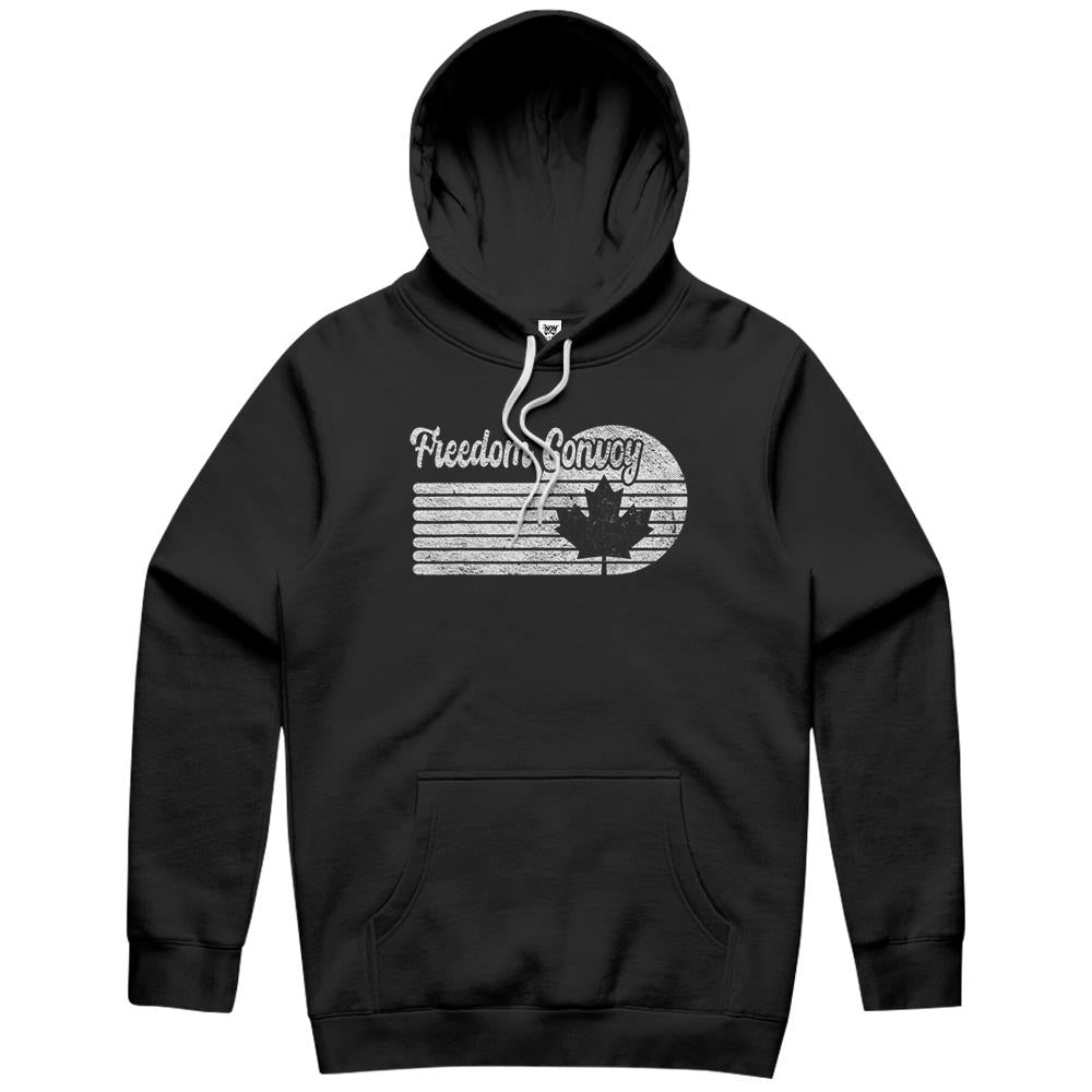 Freedom Convoy 2022 Canadian Maple Leaf Flag Retro Vintage Hoodie