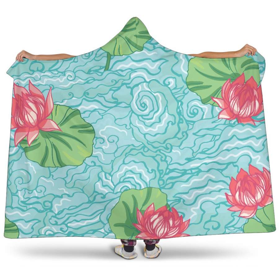 Lotus Hooded Blanket