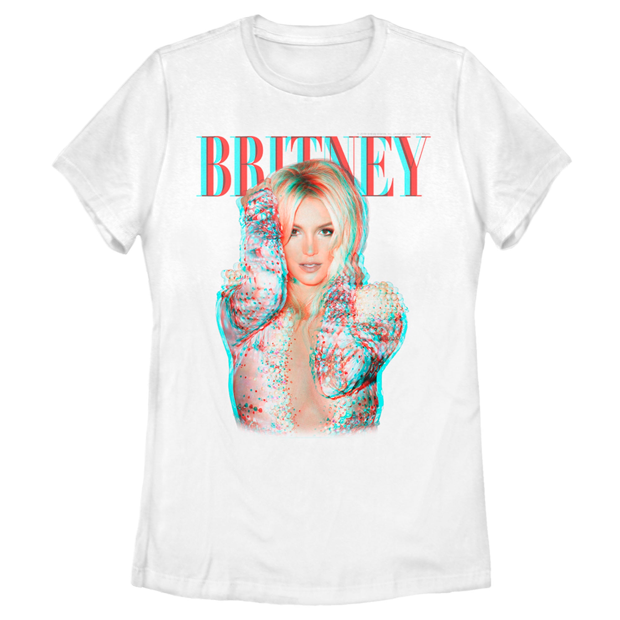 Britney Spears Women’S Pop Star Glitch  T-Shirt