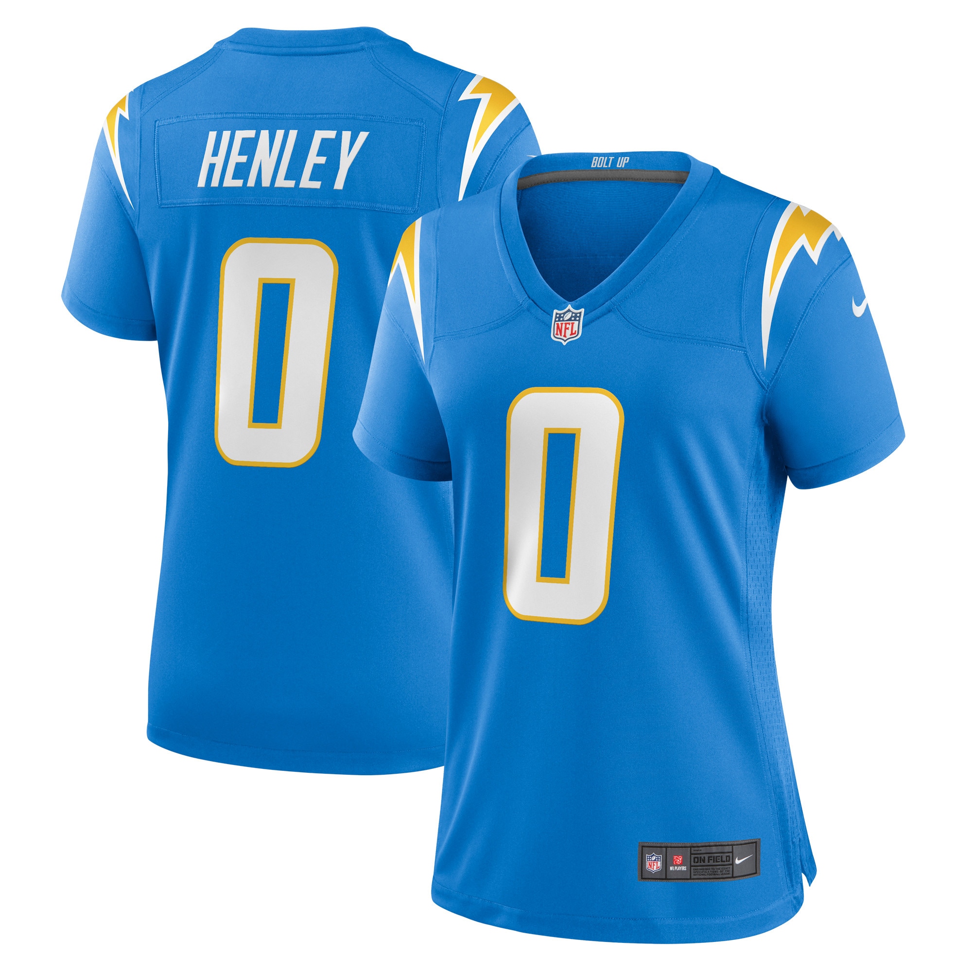 Women’s Los Angeles Chargers Daiyan Henley Powder Blue Team Game Jersey