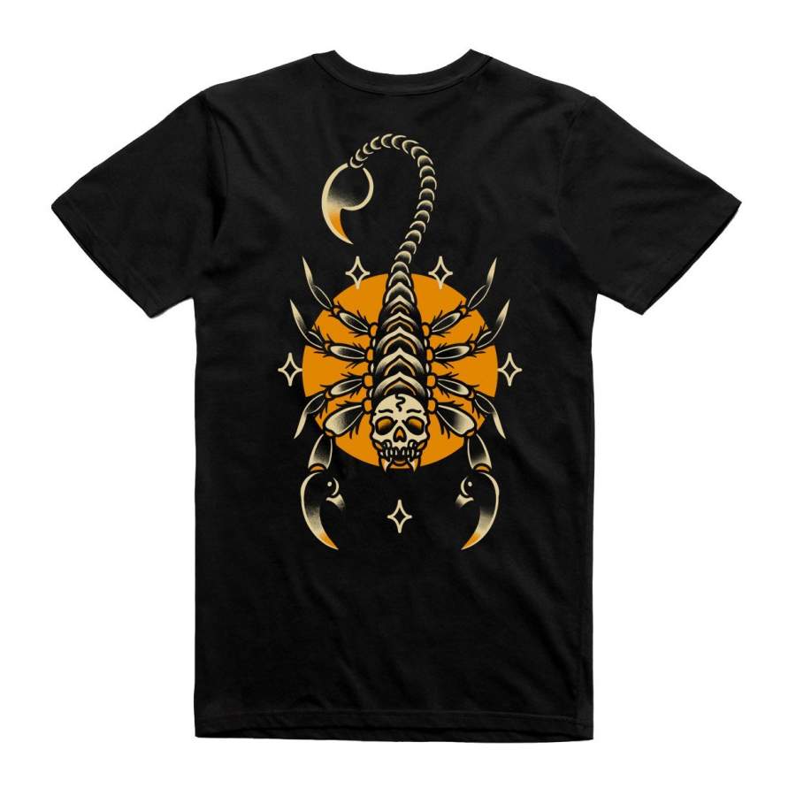 SCORPION KING Black T-Shirt – Front & Back Print – Texas Collection ...
