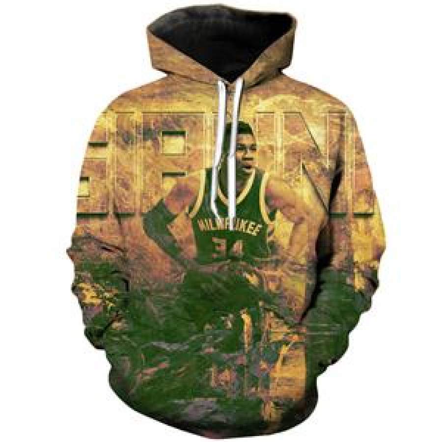 Milwaukee Bucks Antetokounmpo 3D Hoodie