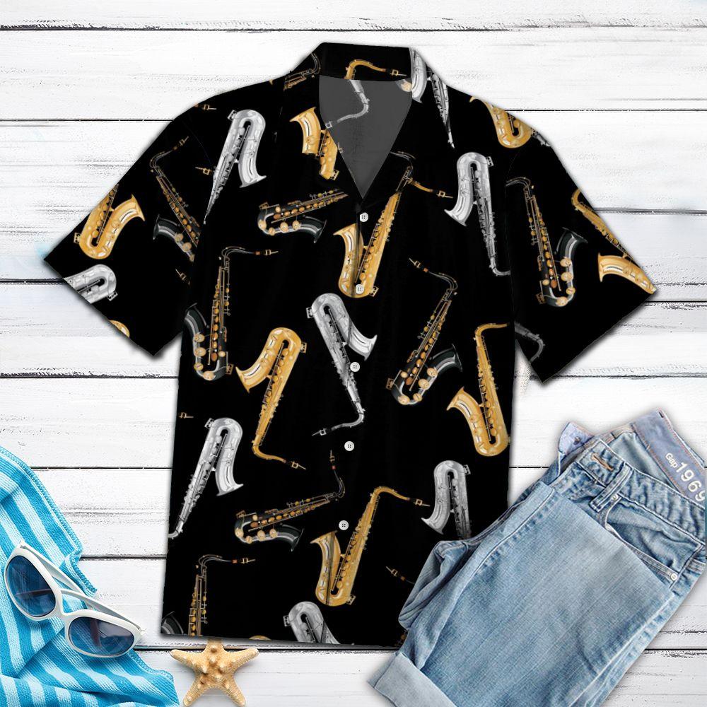 Amazing Saxophone H3783 – Hawaii Shirt unisex womens & mens, couples matching, friends, funny family christmas holiday hawaiian shirt gifts (plus size available)