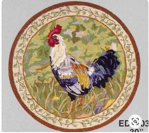 Chicken GE4087 Round Rug  CYSI2907