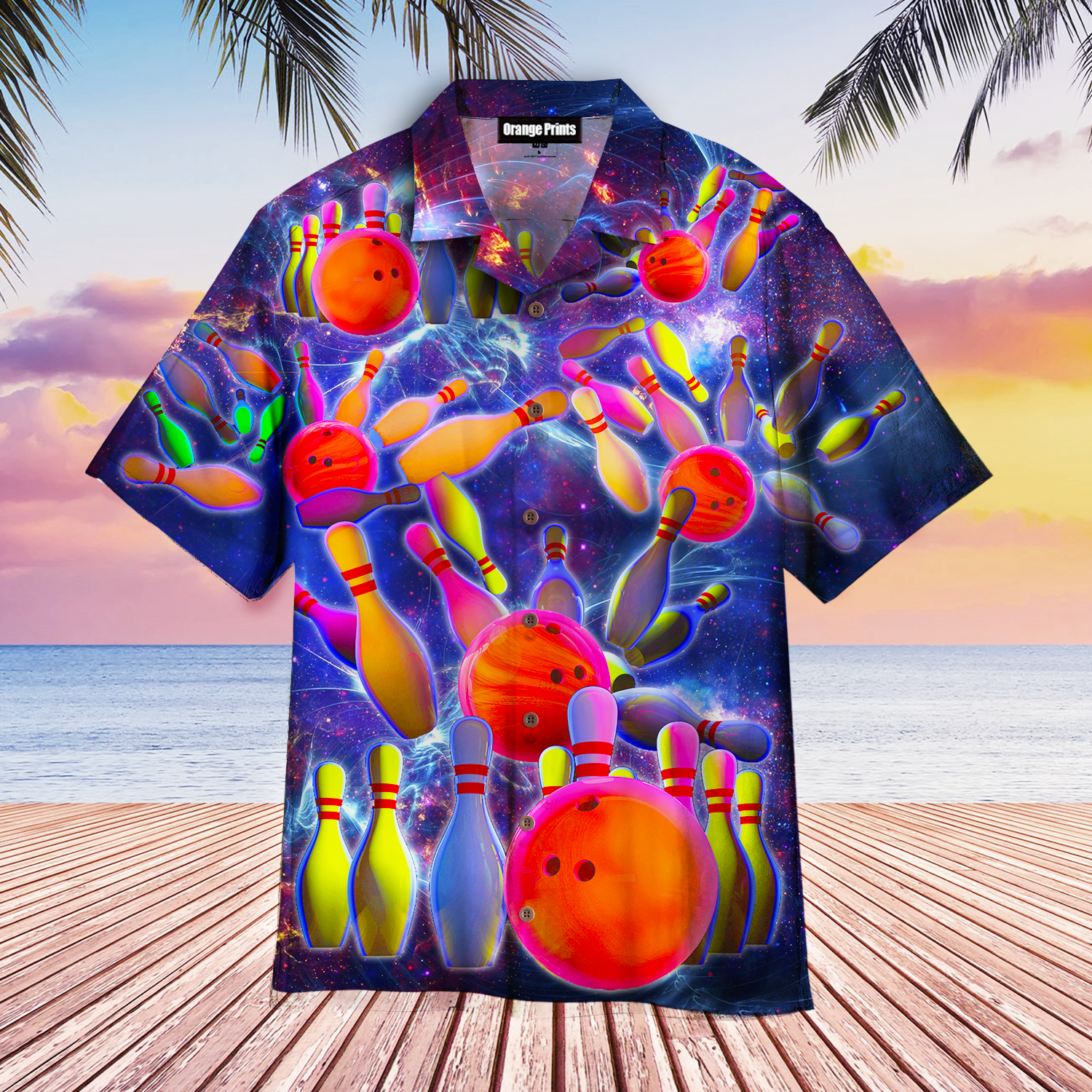 Bowling In The Universe Hawaii Shirt For Men Women Ha15013