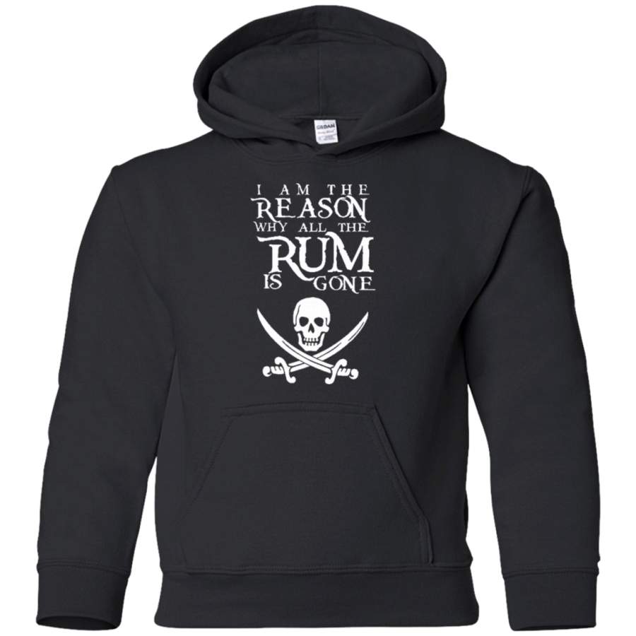 AGR I Am The Reason All The Rum Is Gone Youth Pullover Hoodie