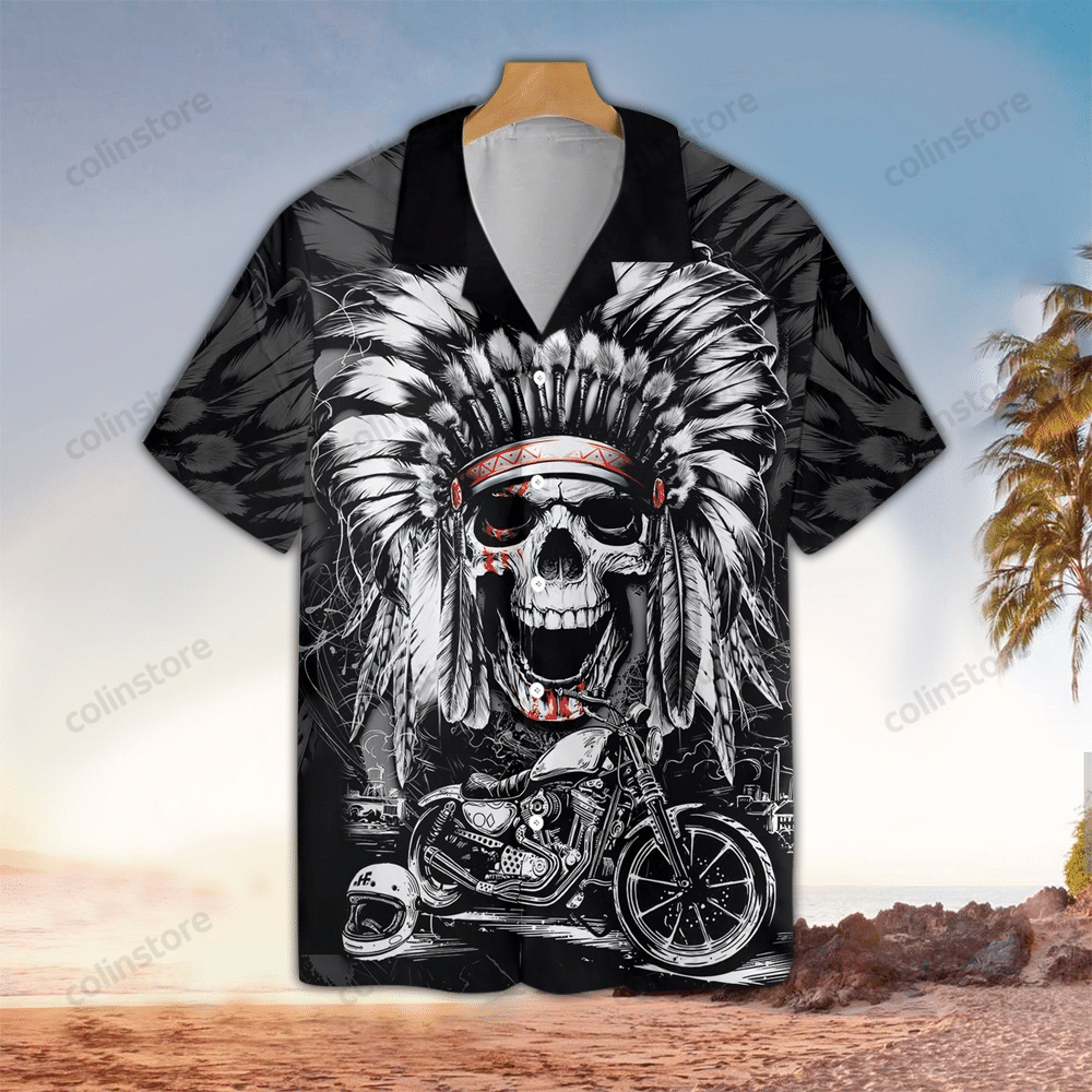 Motorcycle Hawaii Perfect Clothing Shirt Aloha Ha80861