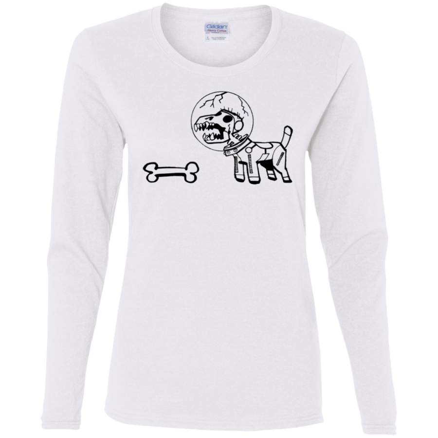 AGR Dog 2-D Russel Hobbs Laika Come Home Gorillaz Ladies’ Cotton LS T-Shirt