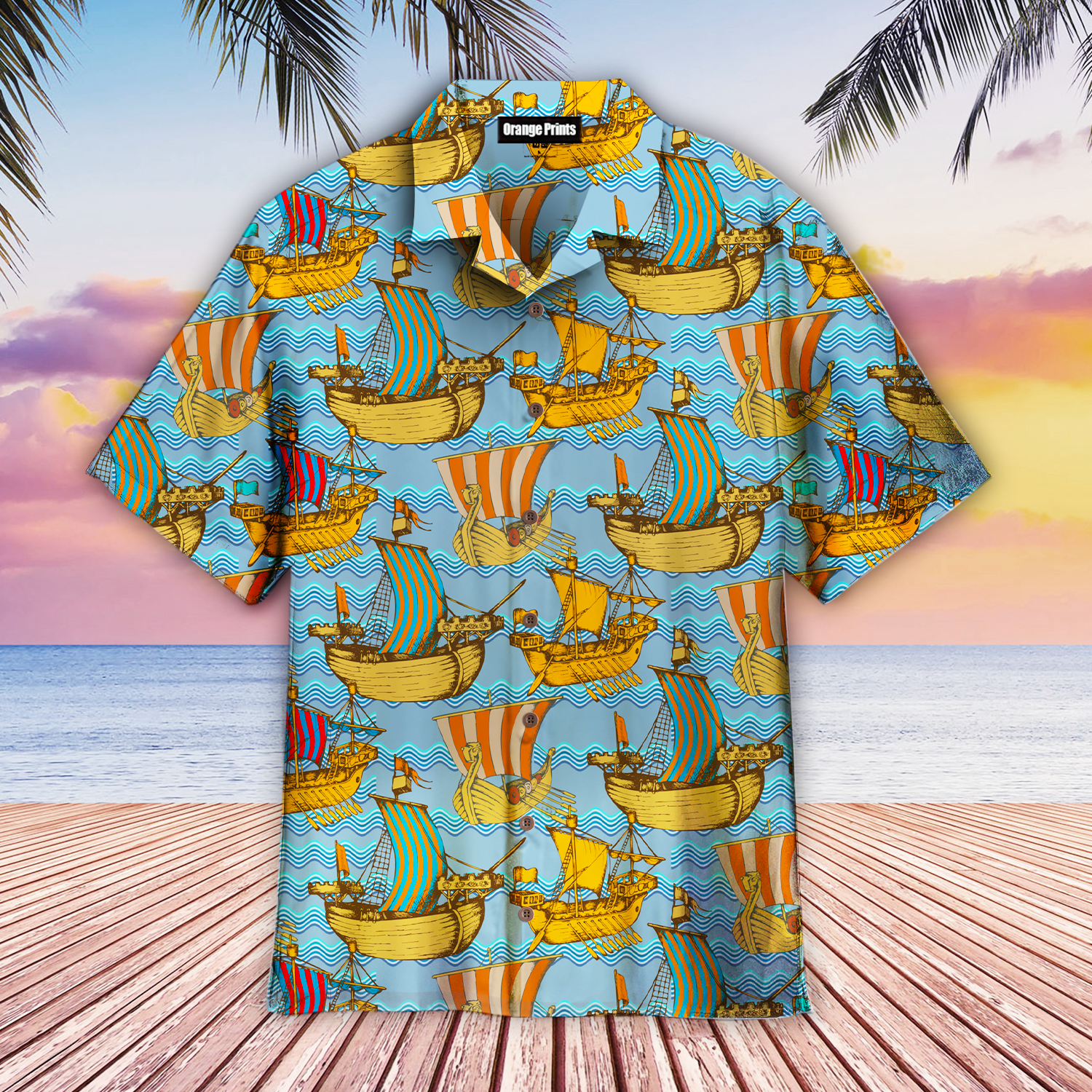 Viking Drakkar Vintage Aloha Hawaii Shirts For Men Women Ha2400