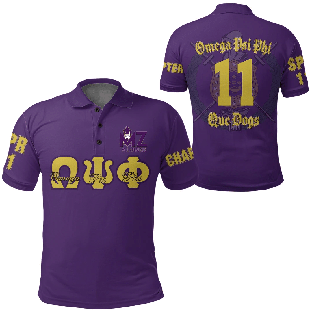 Fraternity Polo – Omega Psi Phi Mu Zeta Chapter Polo Shirt