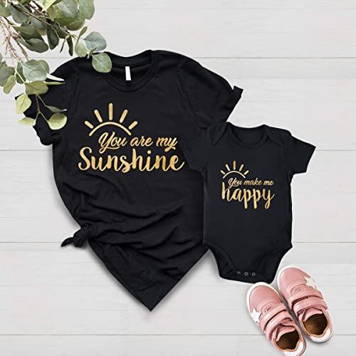 Mommy And Me Shirts, Mom And Daughter Shirts, Your Are My Sunshine Shirt, Mommy And Me Outfits, Matching Mom And Baby Shirts