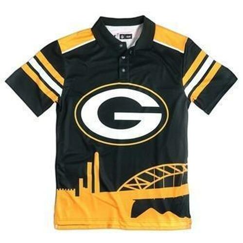 Green Bay Packers Thematic Polyester Polo Shirt 3D All Over Print Shirt3921 Hoodie Zipper Sweater