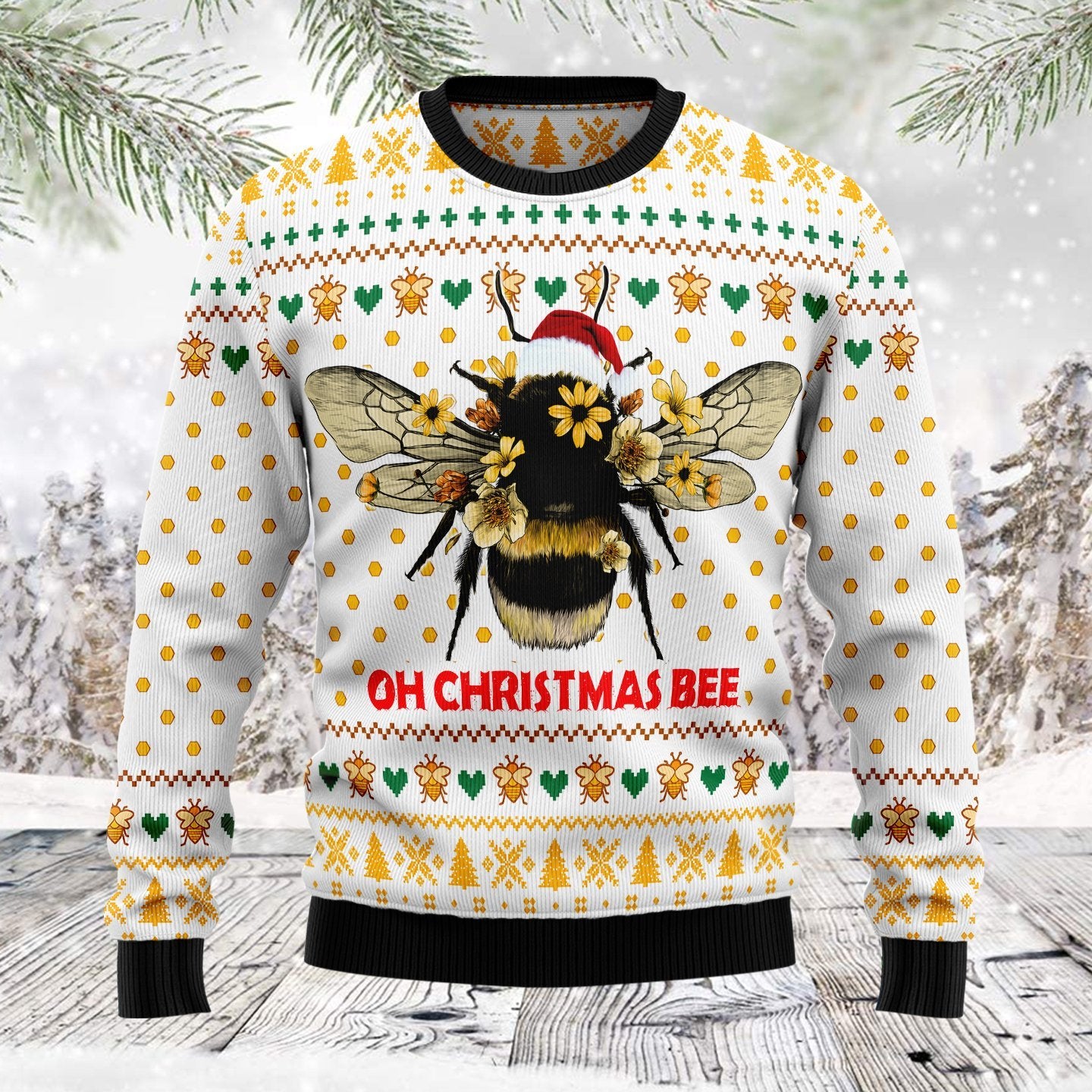 Oh Christmas Bee Bee Ugly Christmas Sweater | For Men & Women | Adult | Us6075