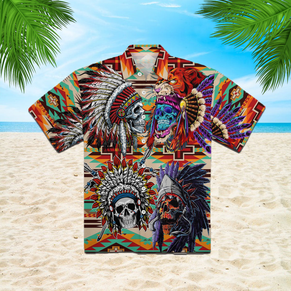 Native Skull Hawaii Shirt For Men And Women Ha31943