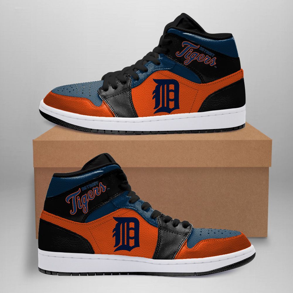 Detroit Tigers Black Air Jordan Sneakers Shoes