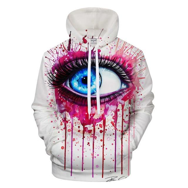 Splash of Pink Eye Hoodie