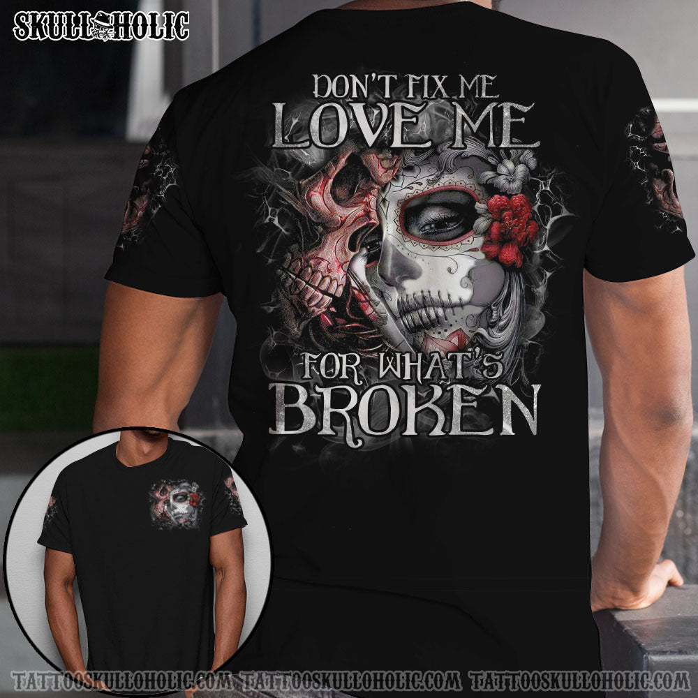 Don’T Fix Me Sugar Skull Couple All Over Print – Tltr1612211