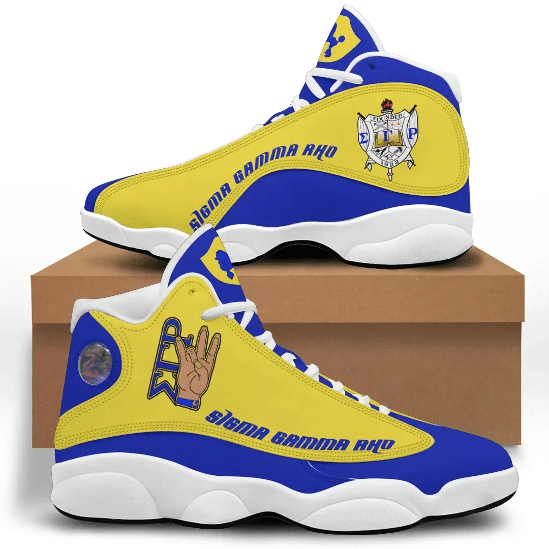 Wonderprint Footwear Sigma Gamma Rho Hand Sign Sneakers Lt10