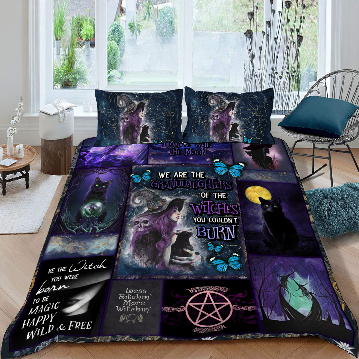 We Are The Granddaughters Of The Witches Quilt Blanket Quilt Set