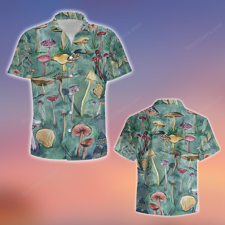 Mushroom Water Color Hawaii Summer Hawaii Shirts For Aloha Beach Shirt Ha101501