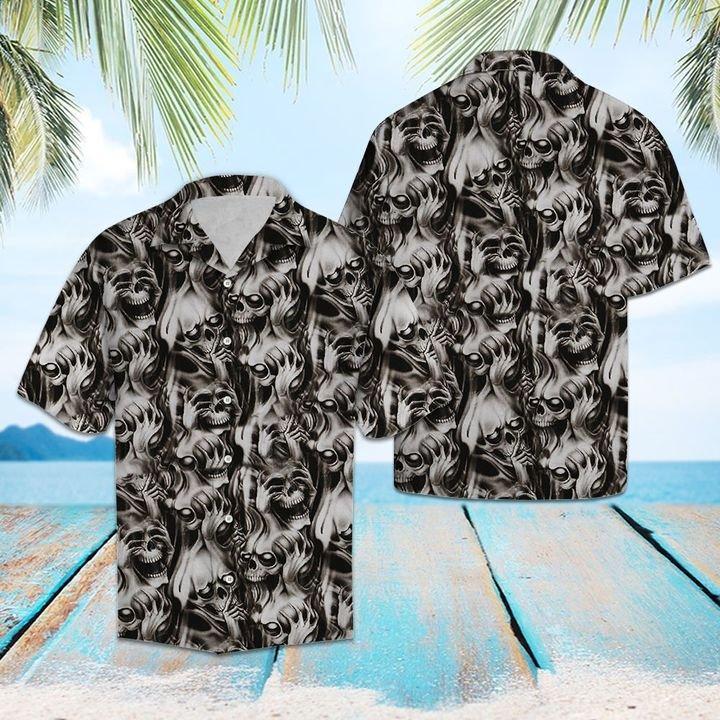 Skull Hawaii Shirt Ha4454