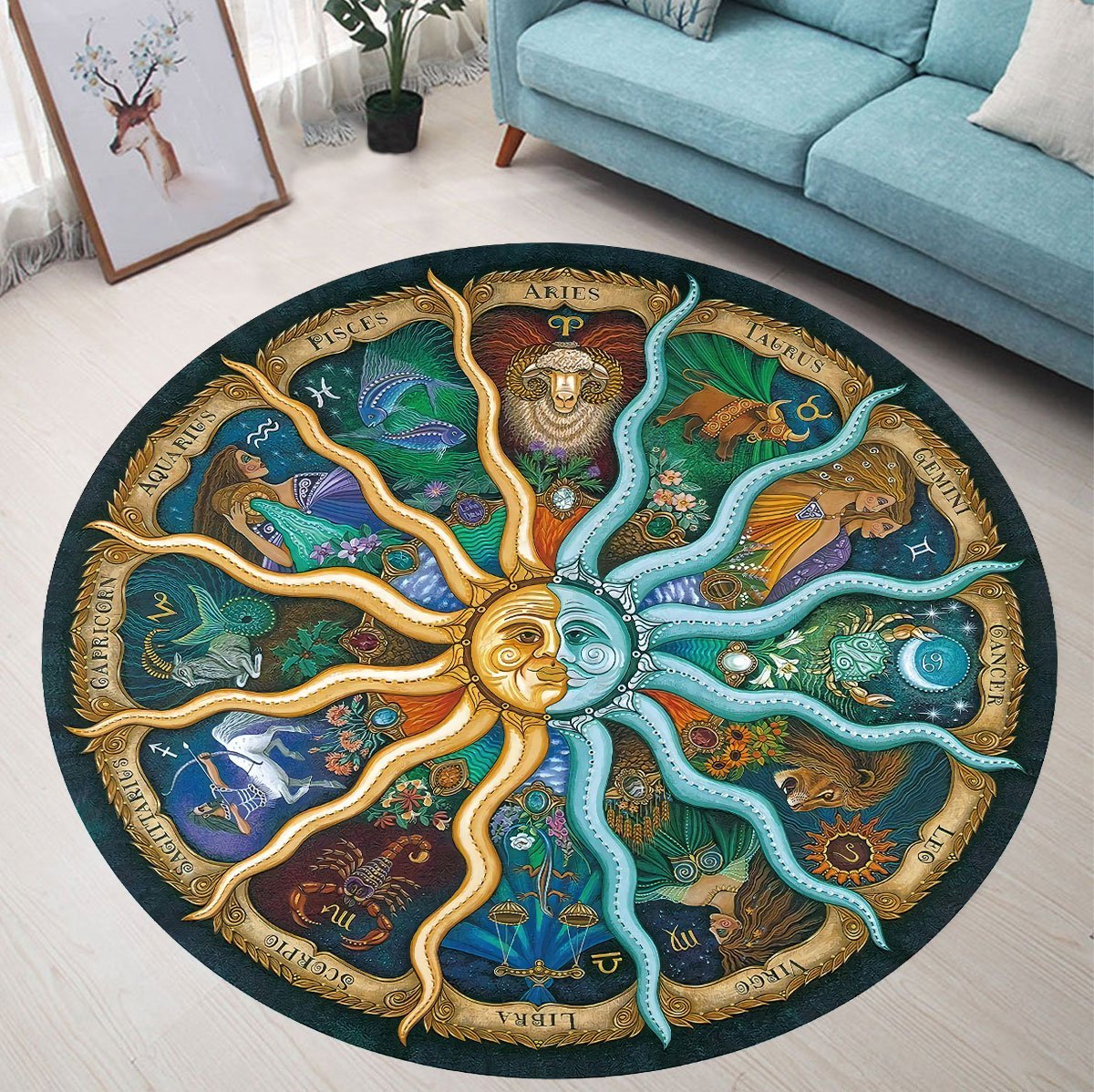 Zodiac Circle Rug Hht19052101