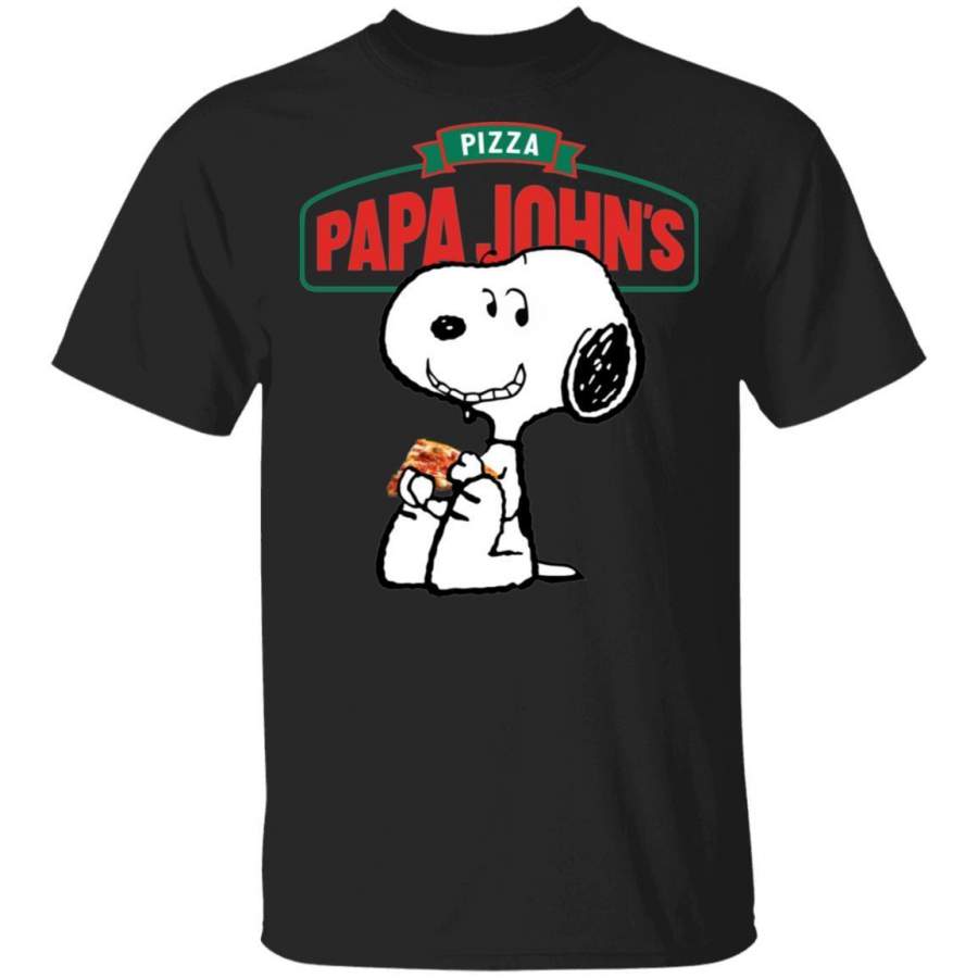 Snoopy Eating Papa John’s Fast Food T-Shirt