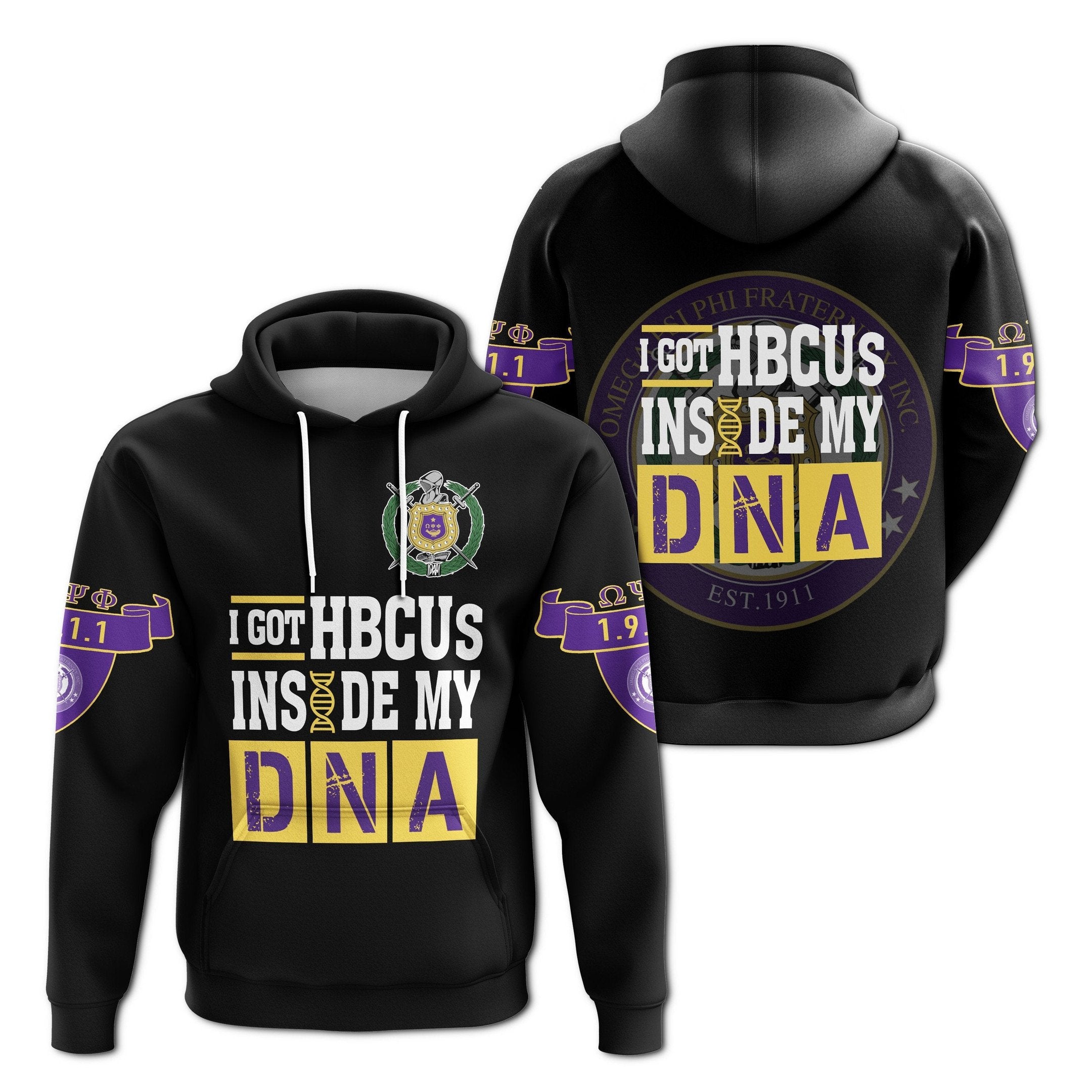 Fraternity Hoodie – Omega Psi Phi Hbcu Dna Pullover