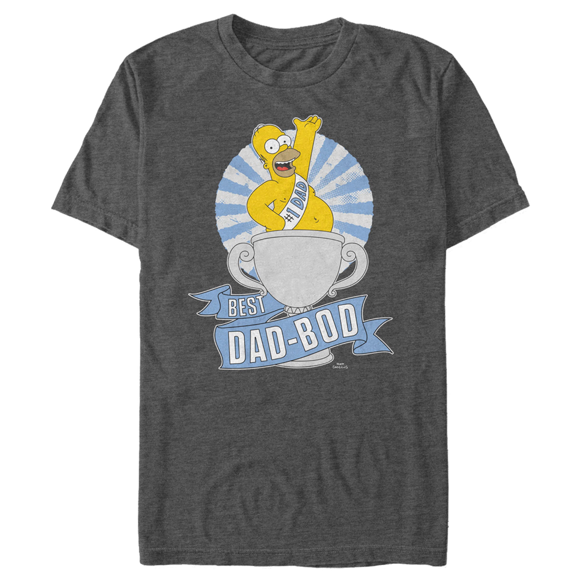 The Simpsons Men’S Father’S Day Homer Simpson Best Dad-Bod  T-Shirt