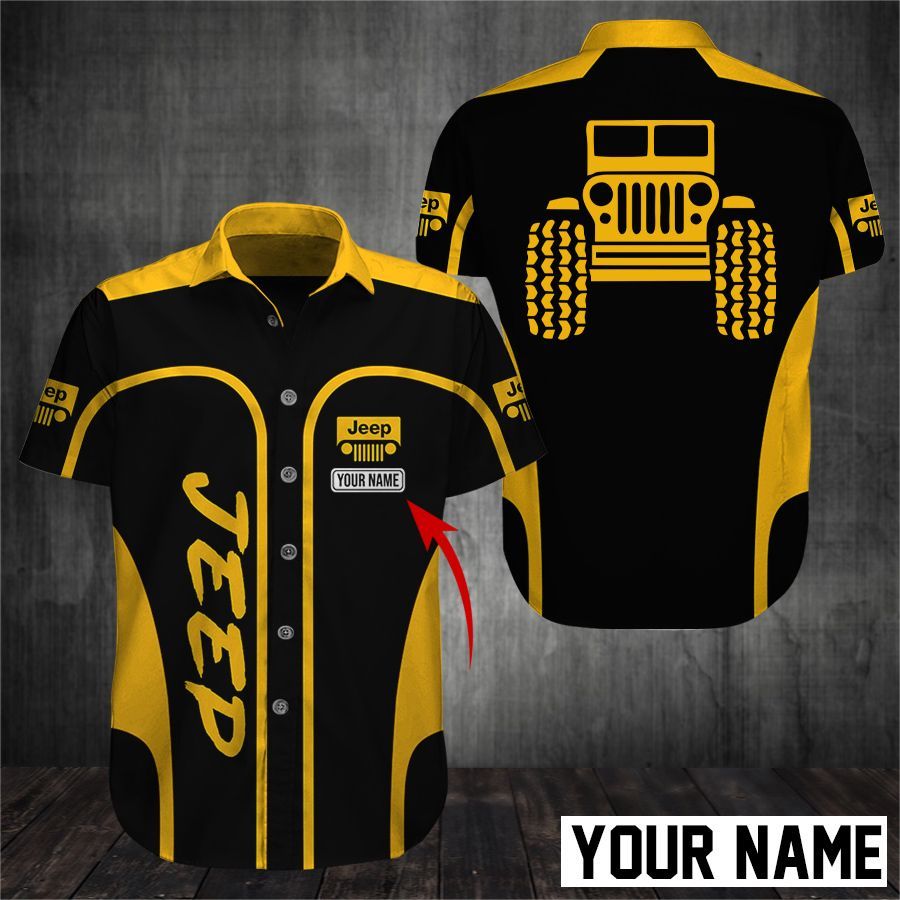 Copy Copy Jeep Custom Name Button Shirt LLH060720SAL286