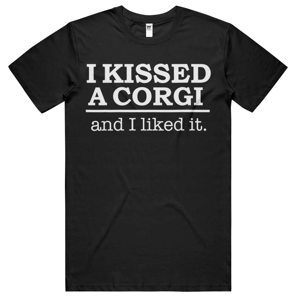 Womens I Kissed A Corgi And I Liked It Funny T Shirts