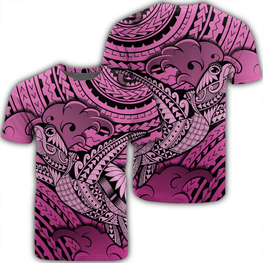 Hawaiian Turtle Wave News Style Pink Ah Ha85552