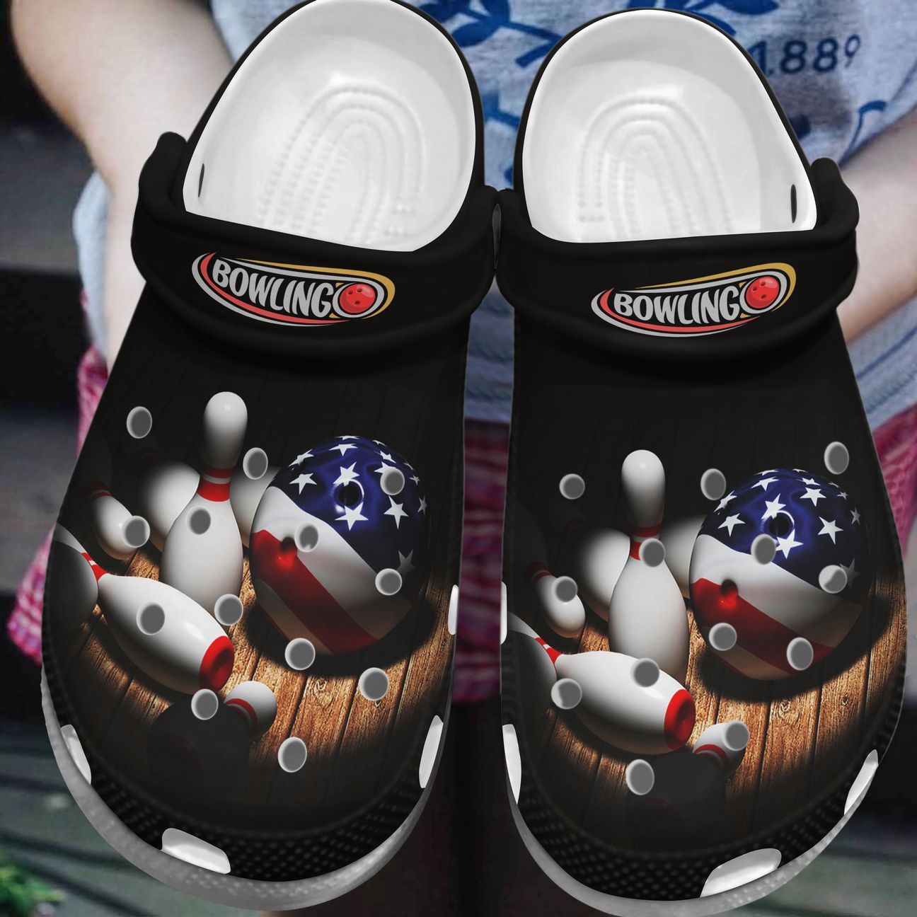 Bowling Personalized Clog, Custom Name, Text, Color, Number Fashion Style For Women, Men, Kid, Print 3D Bowling Life