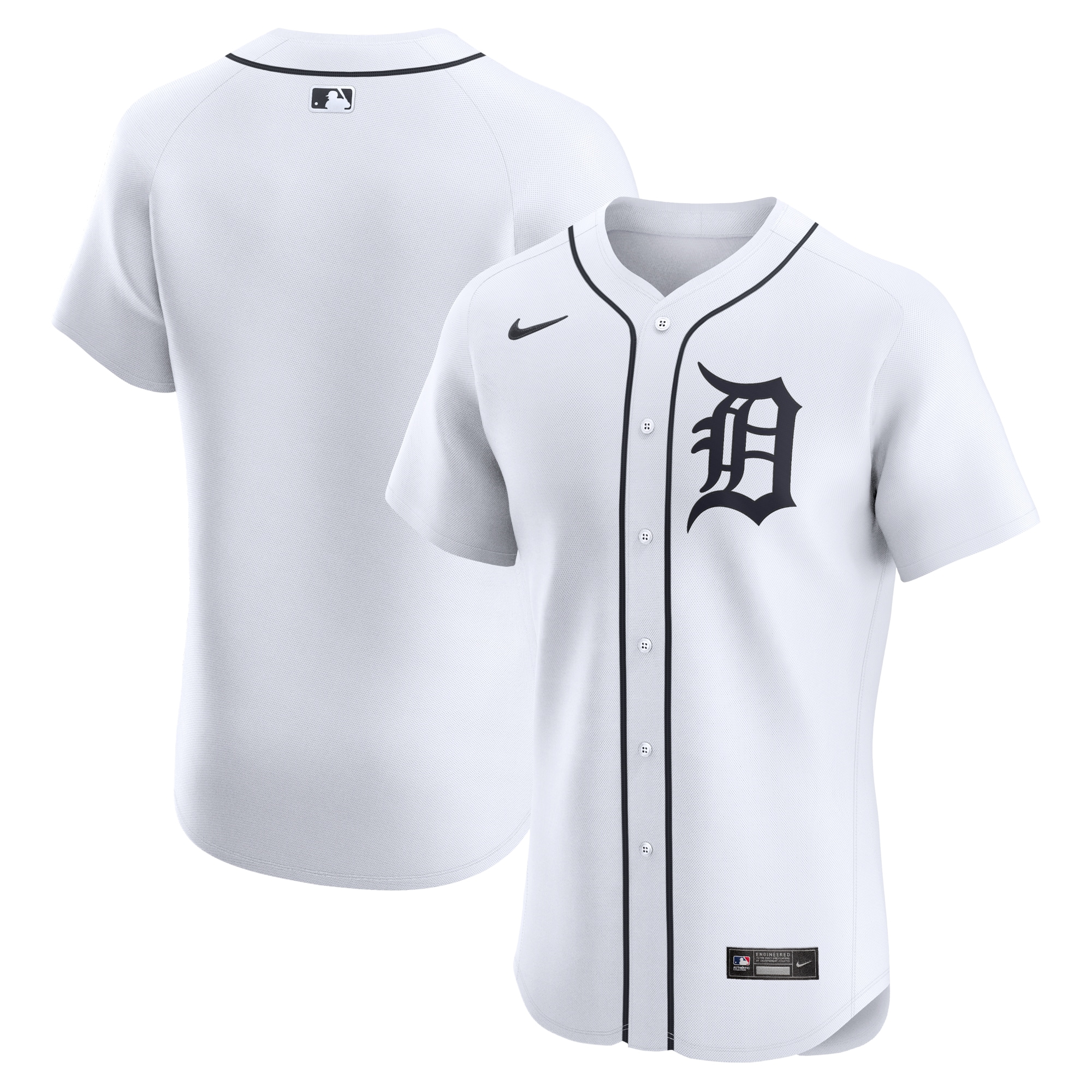 Detroit Tigers Home Elite Jersey – White